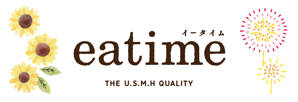 「食時」をもっと楽しく！eatimeは、高い品質と、お値ごろ価格を目指して新しい価値をご提案するUSMHグループのプライベートブランドです。